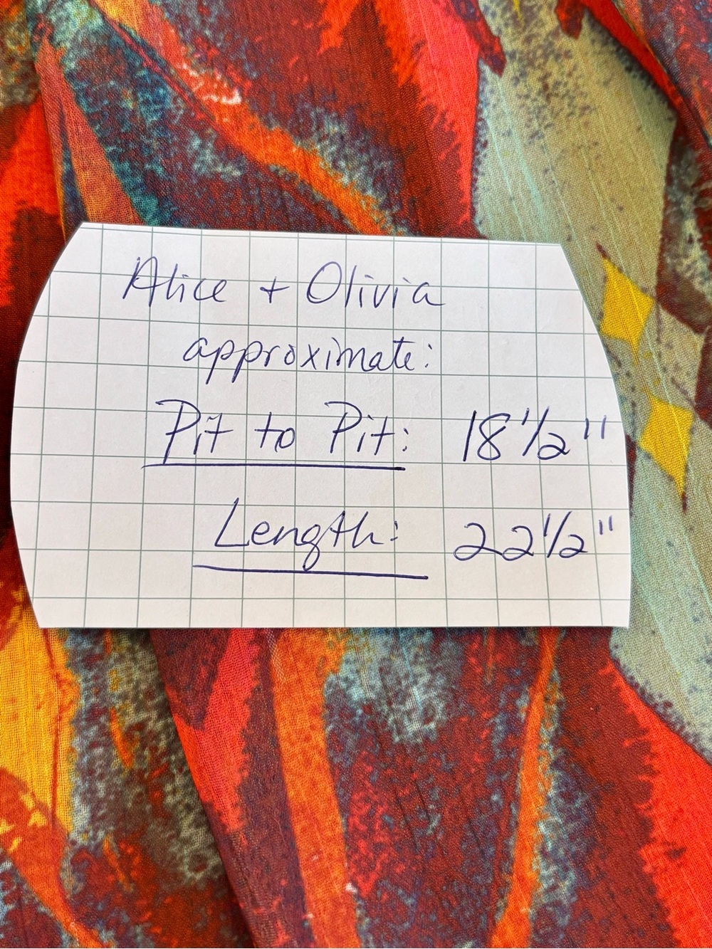 ALICE + OLIVIA Tribal Diamond Sleeveless Southwest Print Blouse - Picture 7 of 9